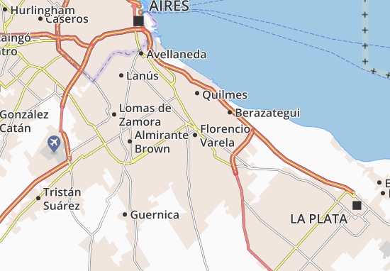 Karte Stadtplan Florencio Varela