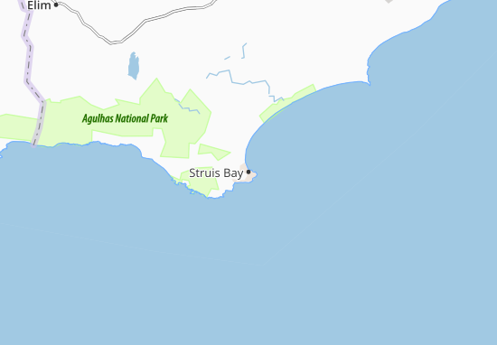 Mapa Struis Bay