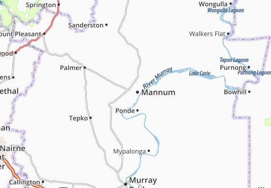 Kaart Plattegrond Mannum