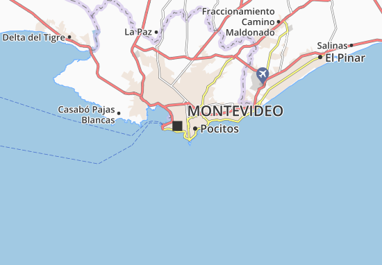 Kaart Plattegrond Punta Carretas
