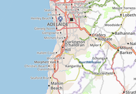 Karte Stadtplan Darlington
