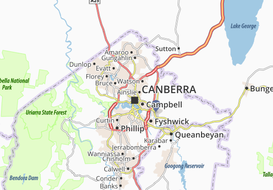 Karte Stadtplan Campbell