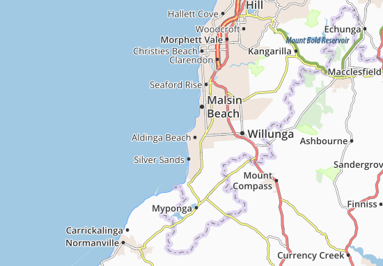 Karte Stadtplan Port Willunga