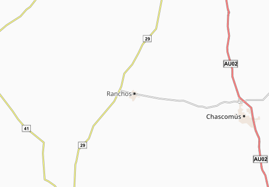 Kaart Plattegrond Ranchos
