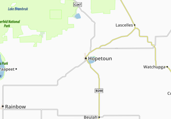 Mapa Hopetoun