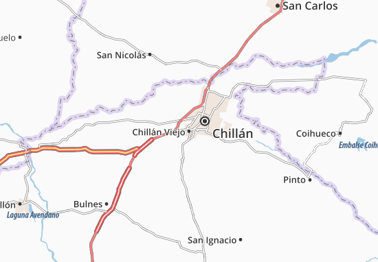 Mapa Chillán Viejo
