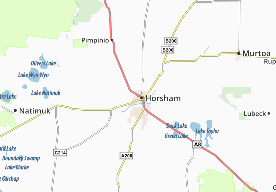Mapa Horsham