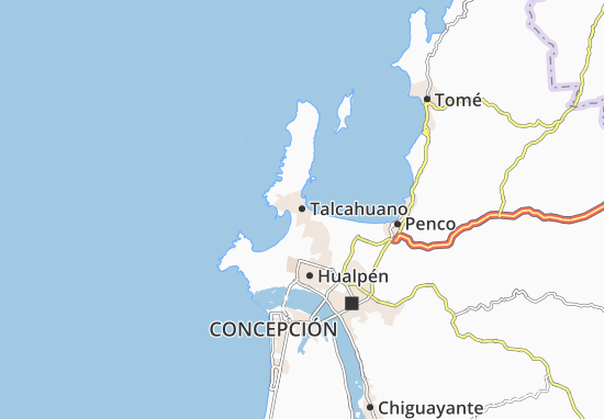 Mapa Talcahuano
