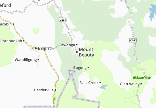 Mount Beauty Map