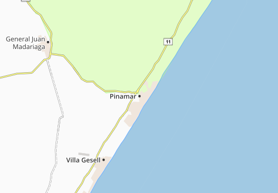 Kaart Plattegrond Pinamar
