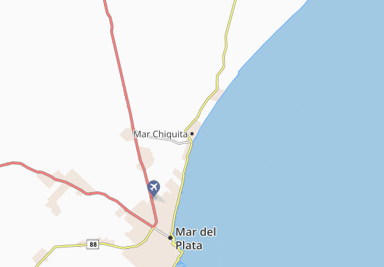 Karte Stadtplan Mar Chiquita