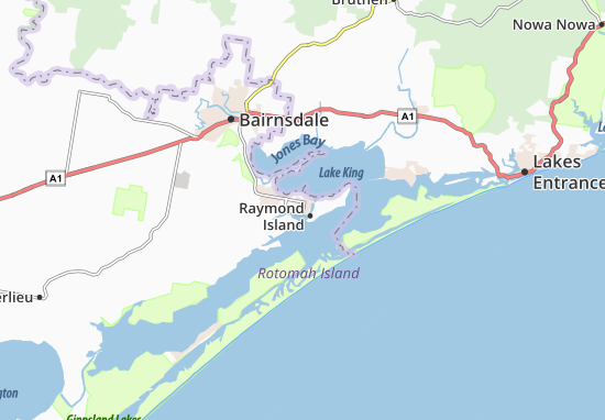 Kaart Plattegrond Paynesville