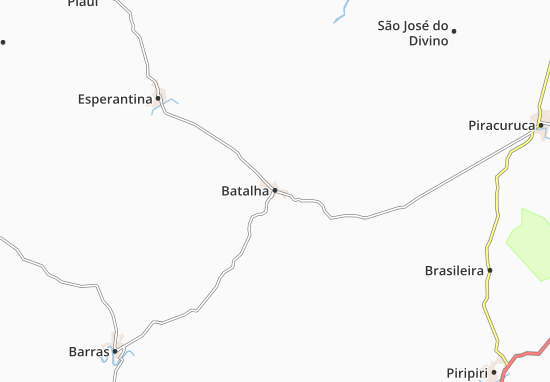 Kaart Plattegrond Batalha