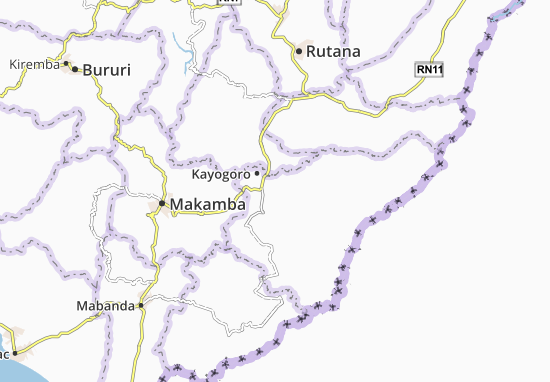 Karte Stadtplan Bisoro