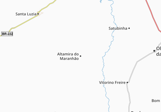 Kaart Plattegrond Altamira do Maranhão