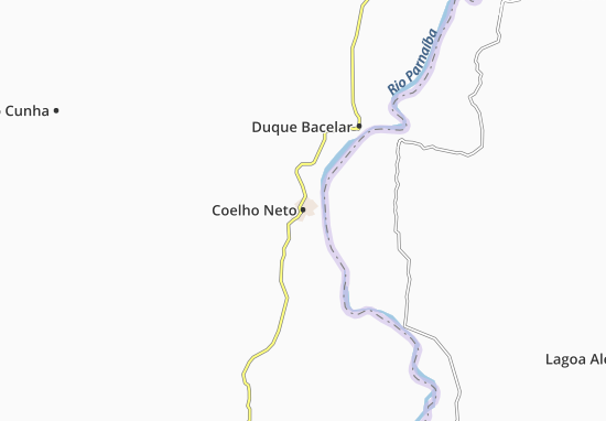 Karte Stadtplan Coelho Neto