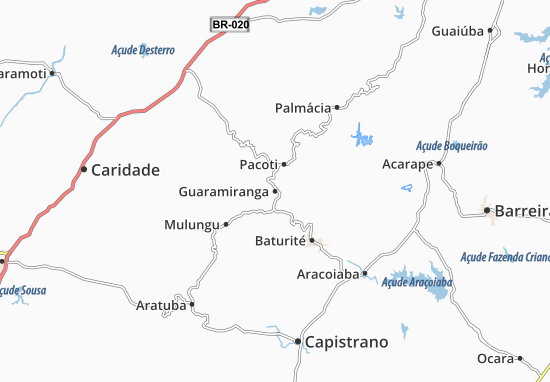 Mapa Guaramiranga