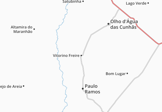 Mapa Vitorino Freire