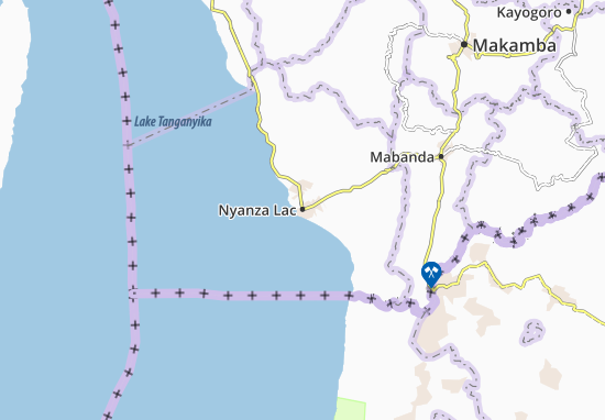 Mapa Nyanza Lac