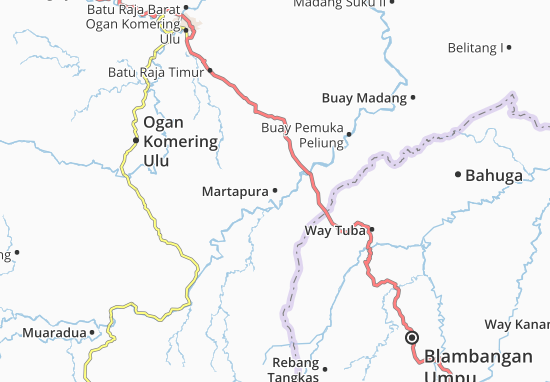Mapa Martapura