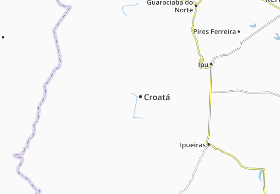 Karte Stadtplan Croatá