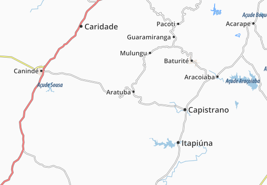 Mapa Aratuba