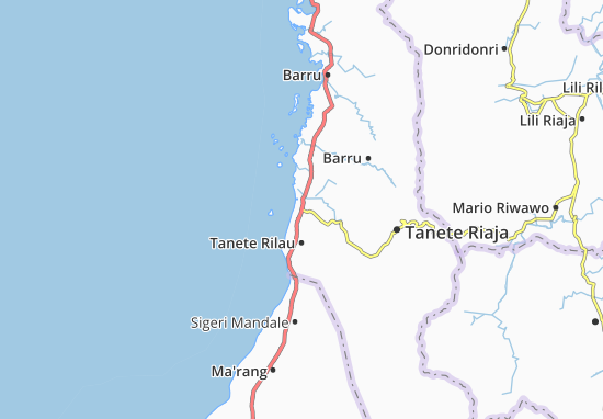 Karte Stadtplan Tanete Rilau