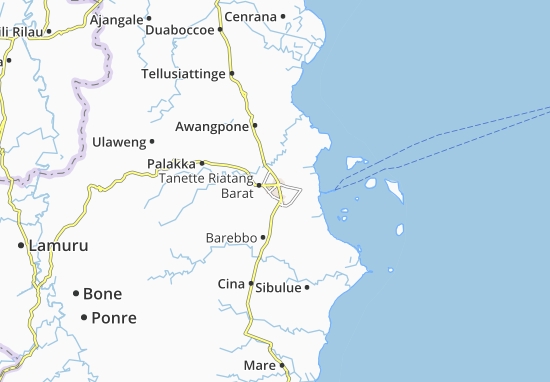 Karte Stadtplan Tenette Riatang