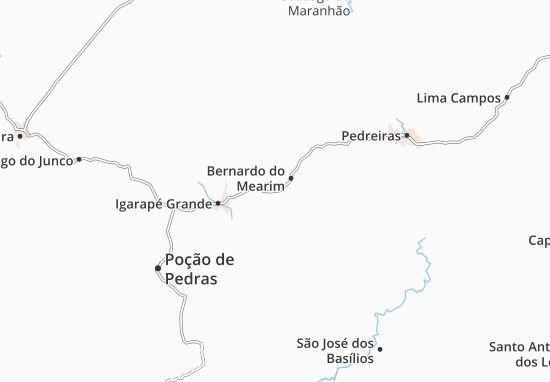 Karte Stadtplan Bernardo do Mearim