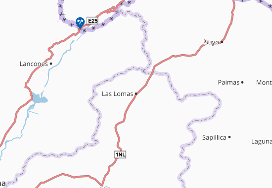 Karte Stadtplan Las Lomas