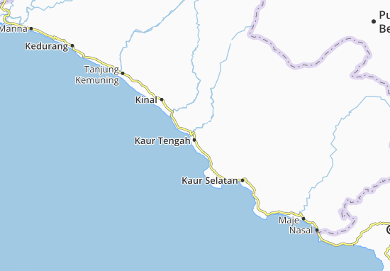 Karte Stadtplan Kaur Tengah