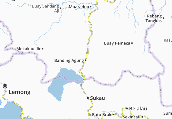 Karte Stadtplan Banding Agung