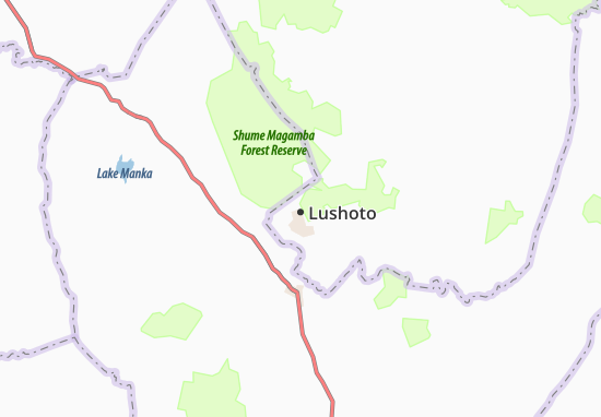 Mapa Lushoto