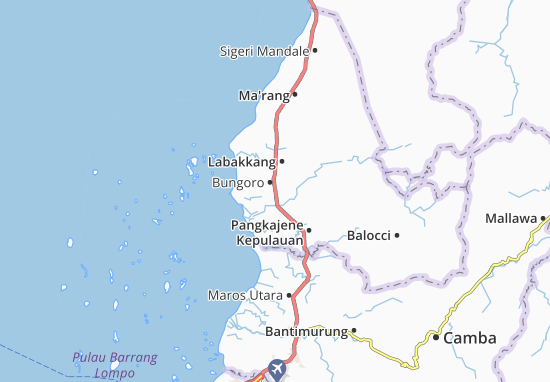 Mapa Bungoro