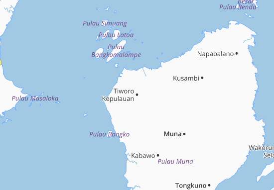 Mapa Tiworo Kepulauan