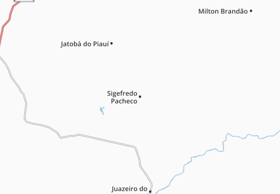 Karte Stadtplan Sigefredo Pacheco