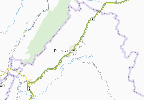 Mapa Dannevirke