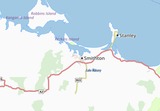 Mapa Smithton