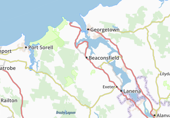 Karte Stadtplan Beaconsfield