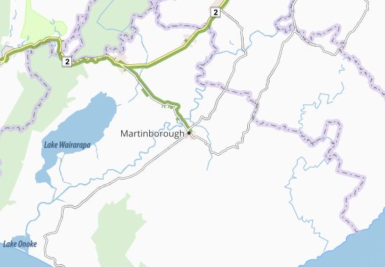Karte Stadtplan Martinborough