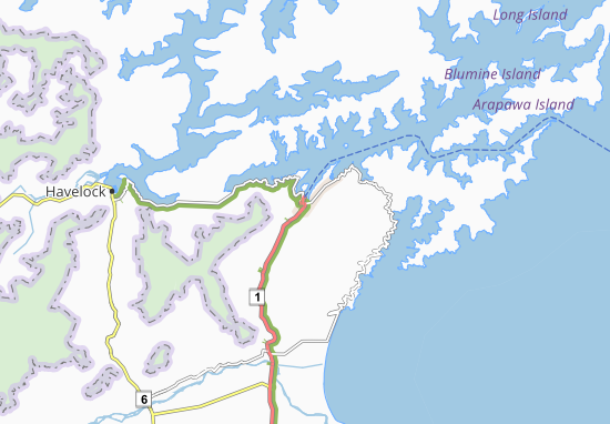 Mapa Picton