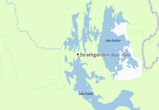 Mapa Strathgordon