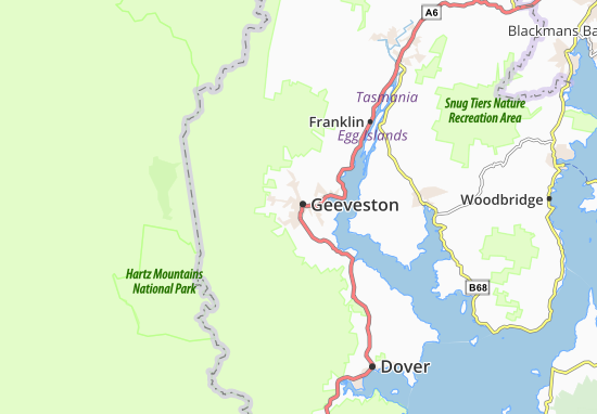 Mapa Geeveston