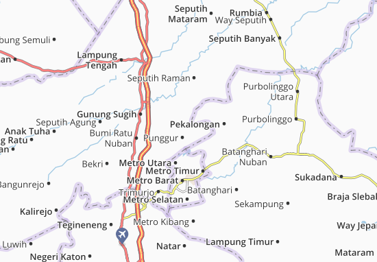 Kaart Plattegrond Punggur