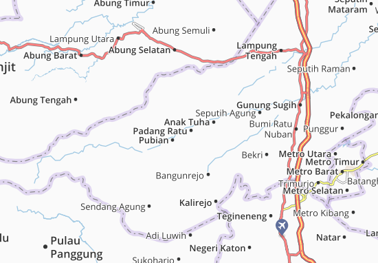 Kaart Plattegrond Padang Ratu