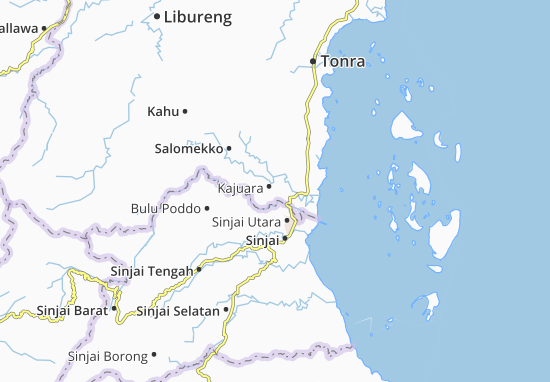 Kaart Plattegrond Kajuara