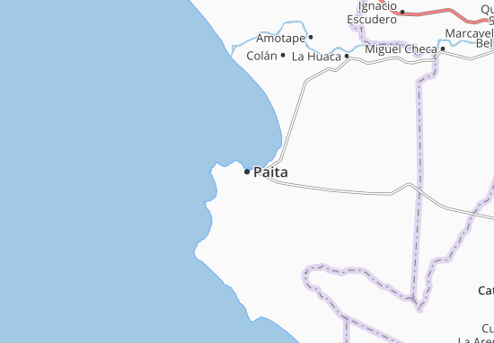 Karte Stadtplan Paita