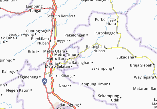 Mapa Metro Timur