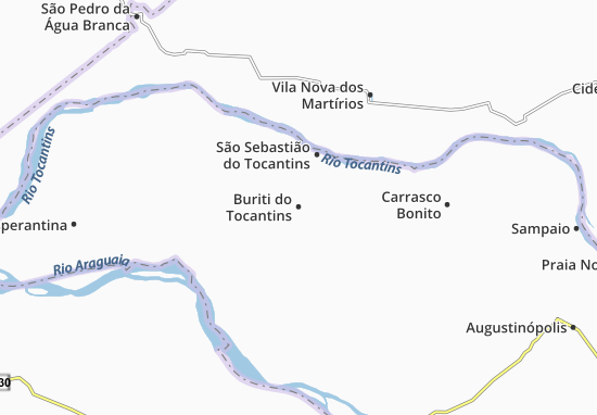 Mapa Buriti do Tocantins