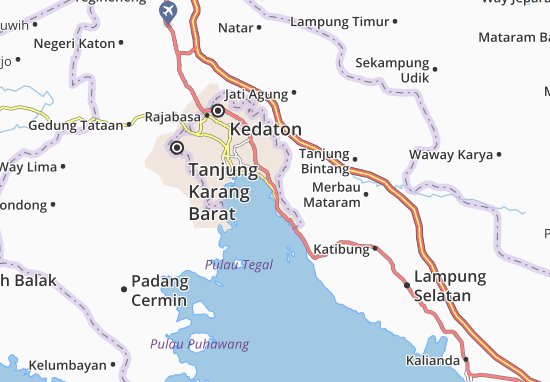 Karte Stadtplan Panjang